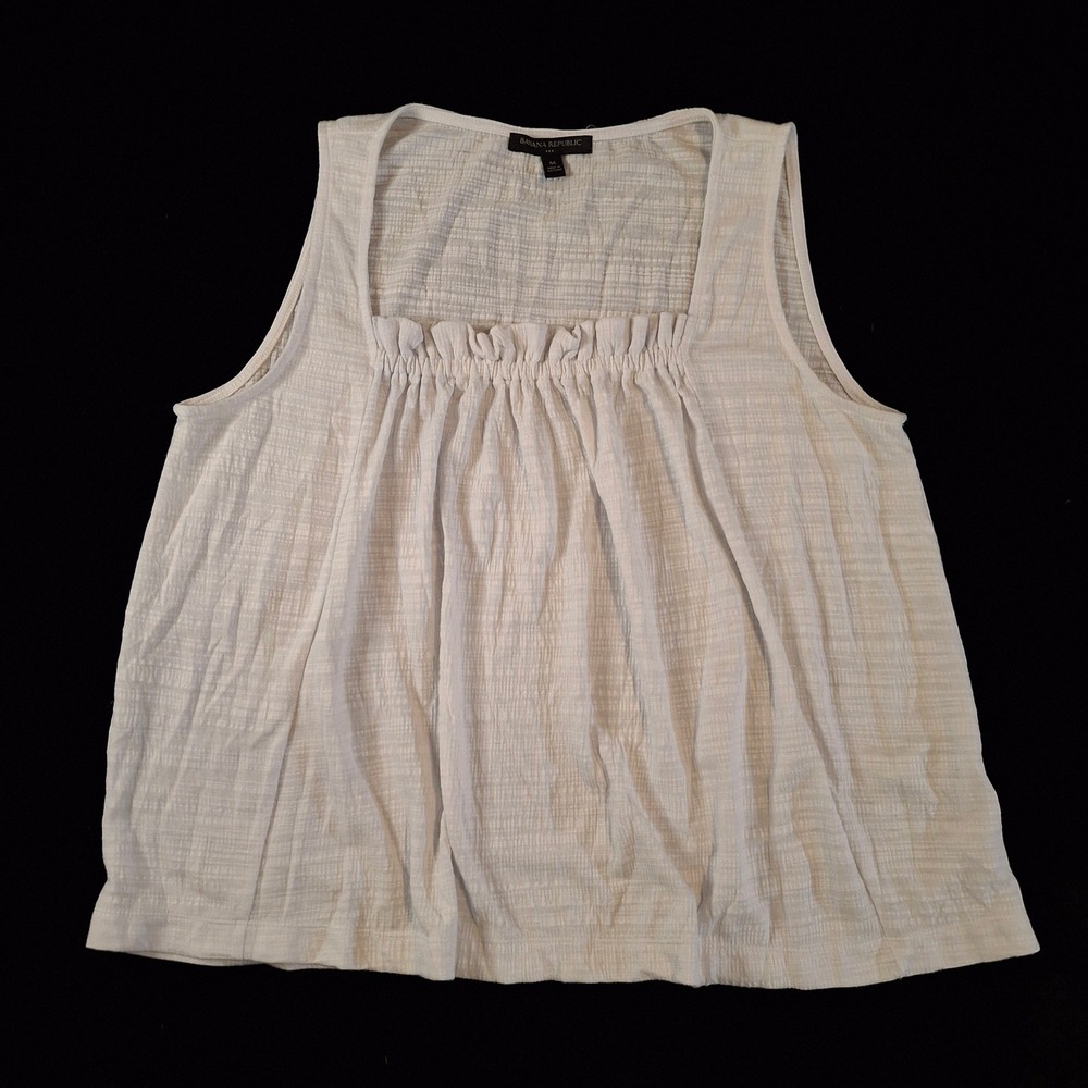 Banana Republic white Sleeveless Tank Top
